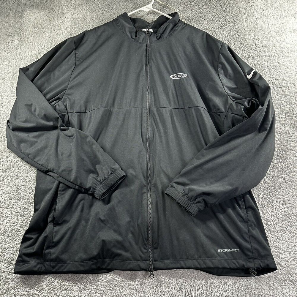 Nike Jacket Mens Large Black Storm‎ FIT Victory Full Zip Golf DA2867-010